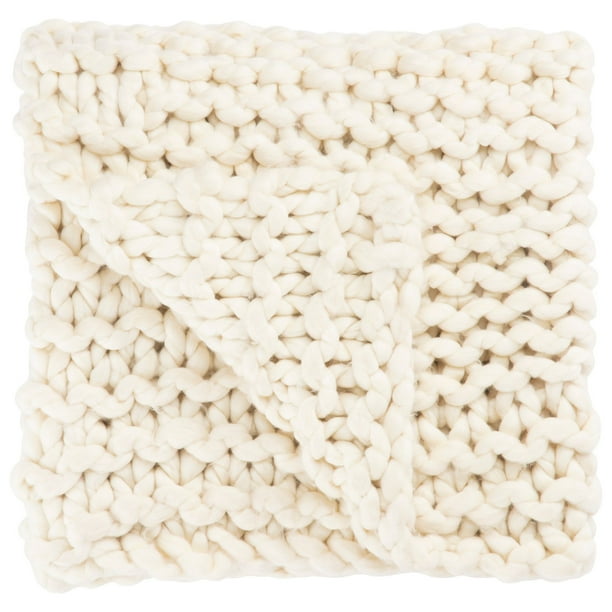 Nikki Chu Sublime Hand Knitted Throw in Pink 50 Inches by 60 Inches Nikki Chu Sublime Hand Knitted Throw in Pink 50 Inches by 60 Inches